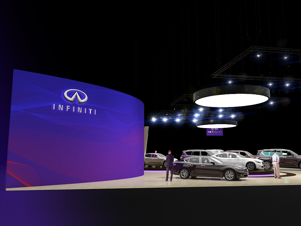 Проект стенда "Infiniti" Выставка "Moscow Motor Show 2012"