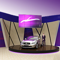 Стенд "Infiniti" Проект стенда на выставку "Moscow Motor Show 2012"