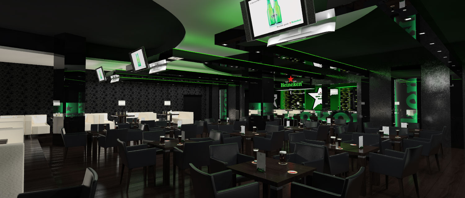 Ресторан-бар "Heineken" Москва, ТЦ "Атриум".