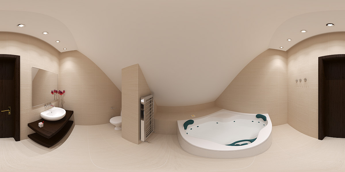 Вариант оформления ванной комнаты, 3 этаж Московская область, Калужское шоссе.