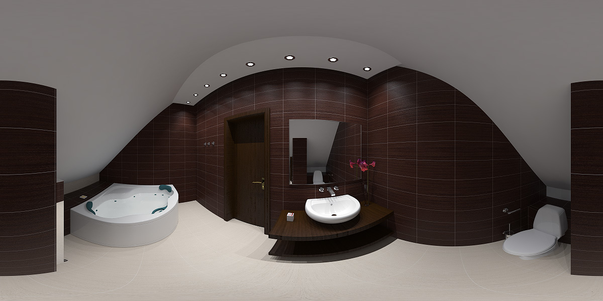 Вариант оформления ванной комнаты, 3 этаж Московская область, Калужское шоссе.