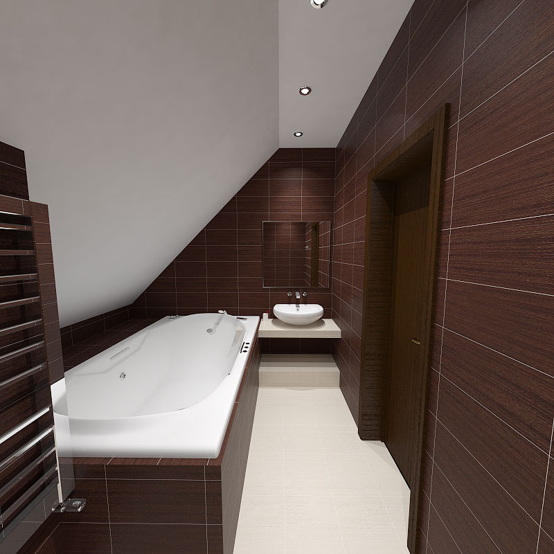 Ванная комната, 3 этаж Московская область, Калужское шоссе.